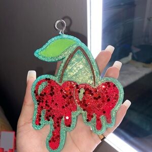 Sparkling Cherry Keychain
